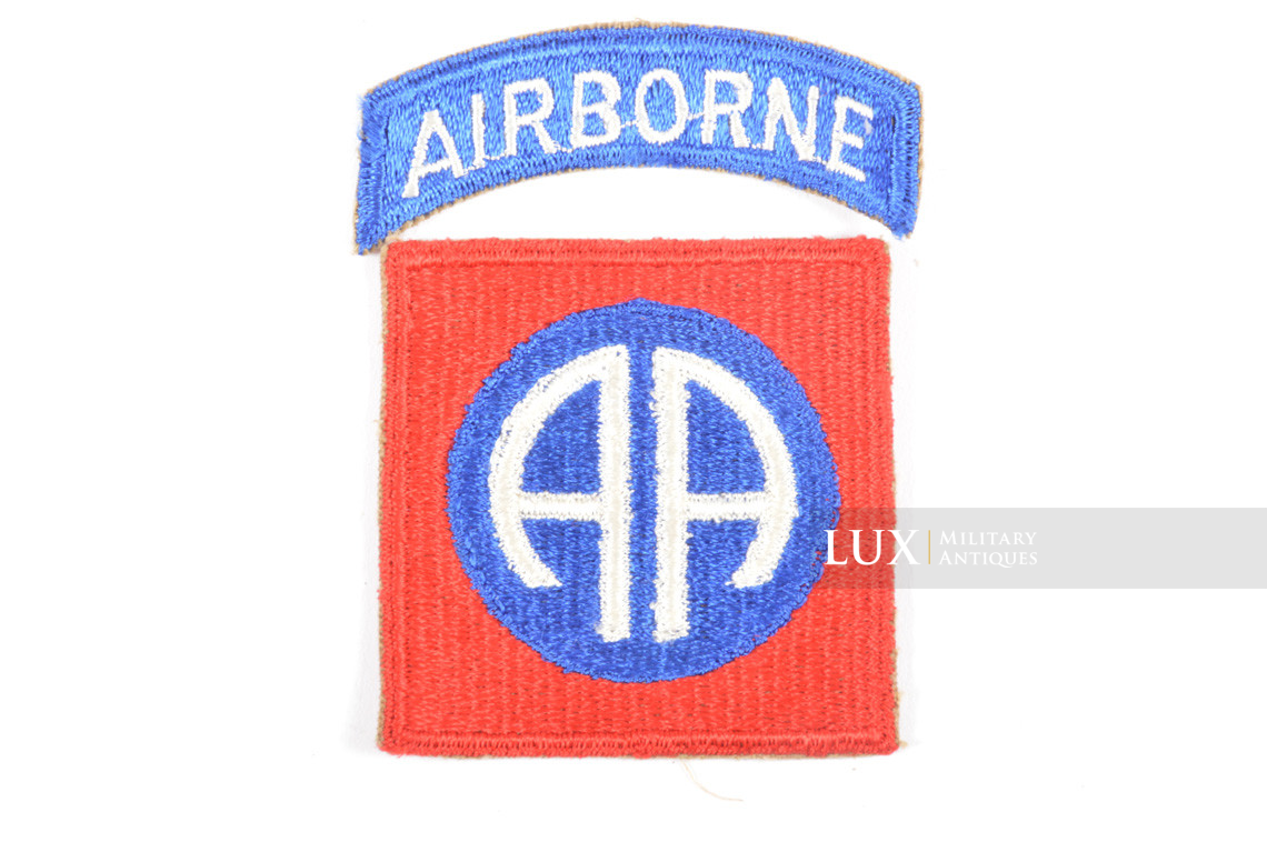 82nd Airborne USA Flag Patch – PVC Rubber With Hook Fastener, A8 Style