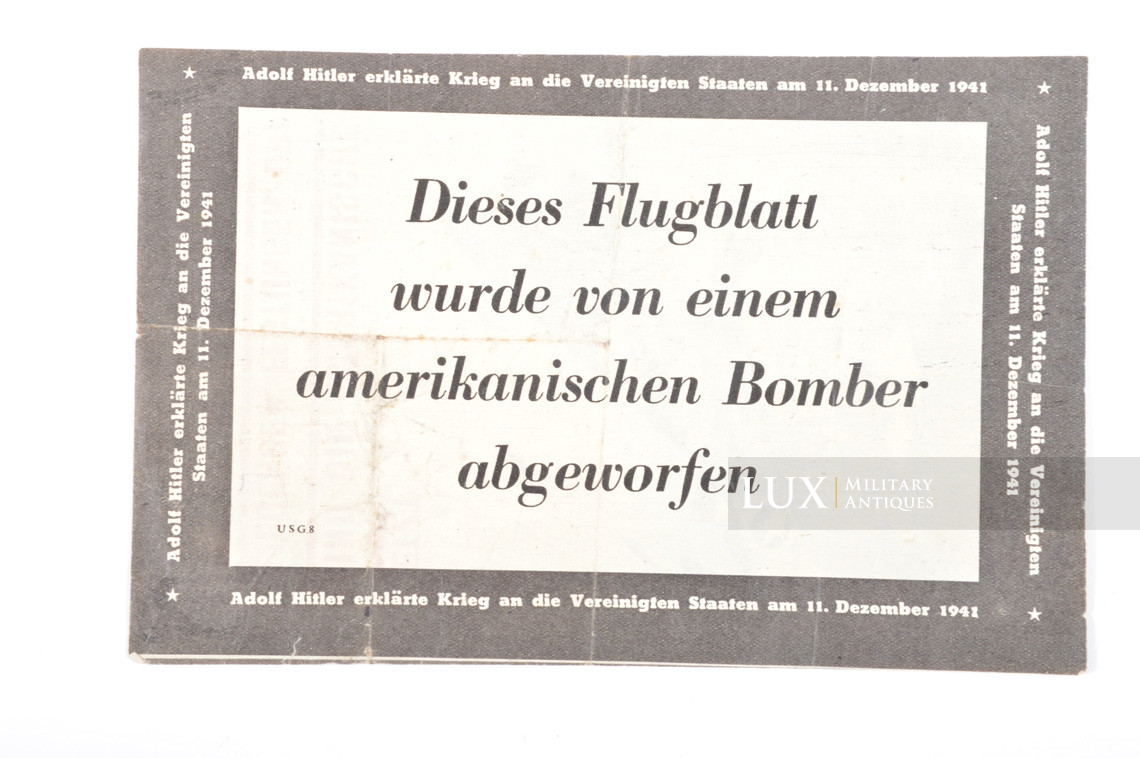WWII USAAF propaganda leaflet - photo 7