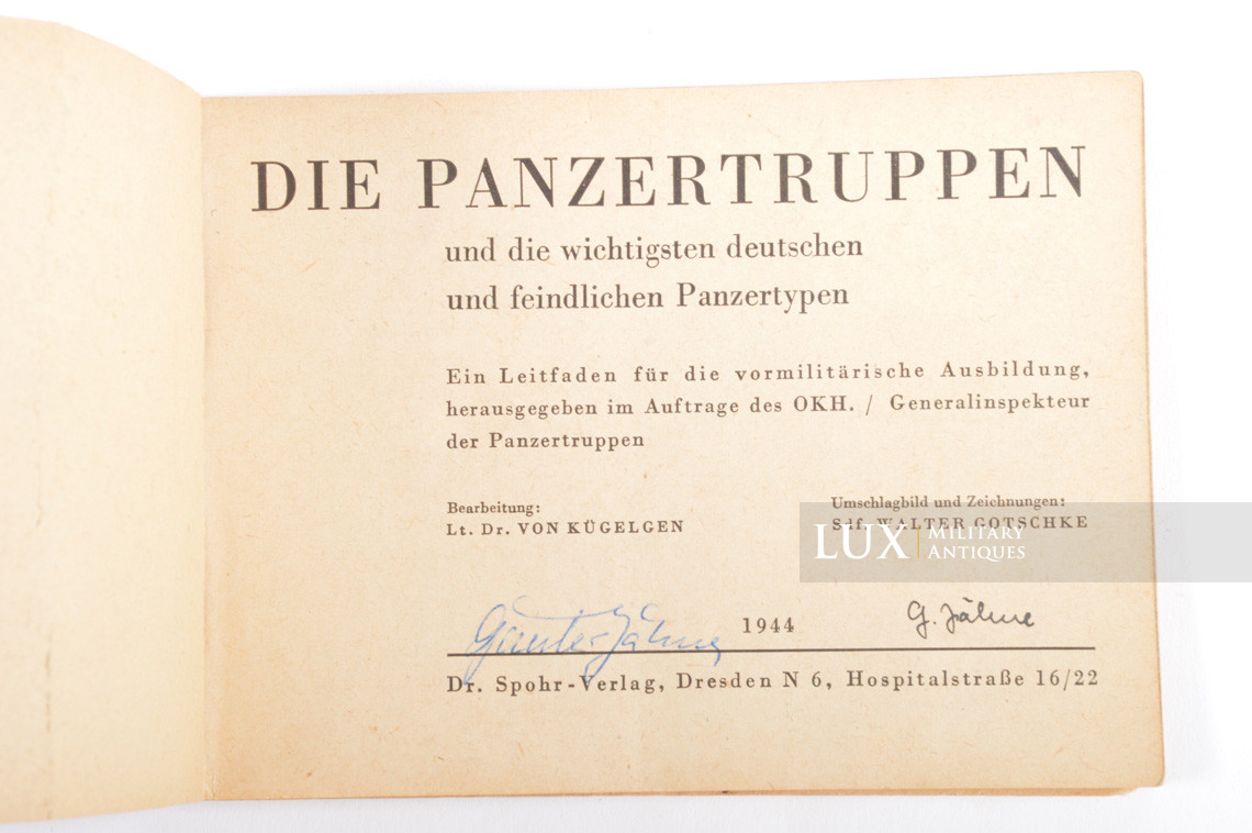 Rare livret allemand,« Die Panzertruppen » - photo 8