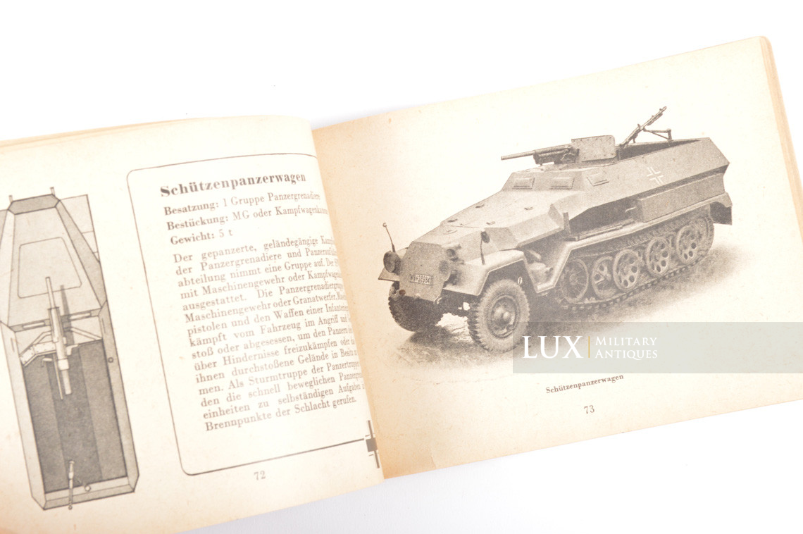 Rare livret allemand,« Die Panzertruppen » - photo 25