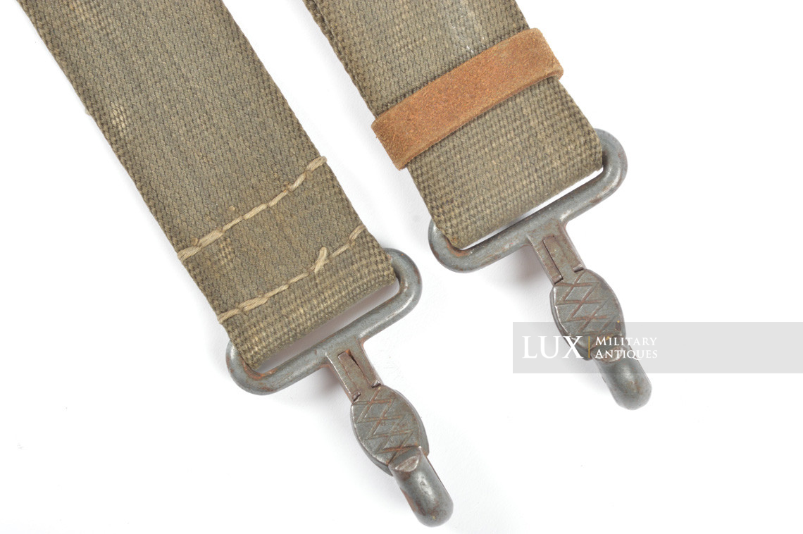 Rare German 6 pocket MP38/40 pouch carry strap, « web / leather » - photo 8