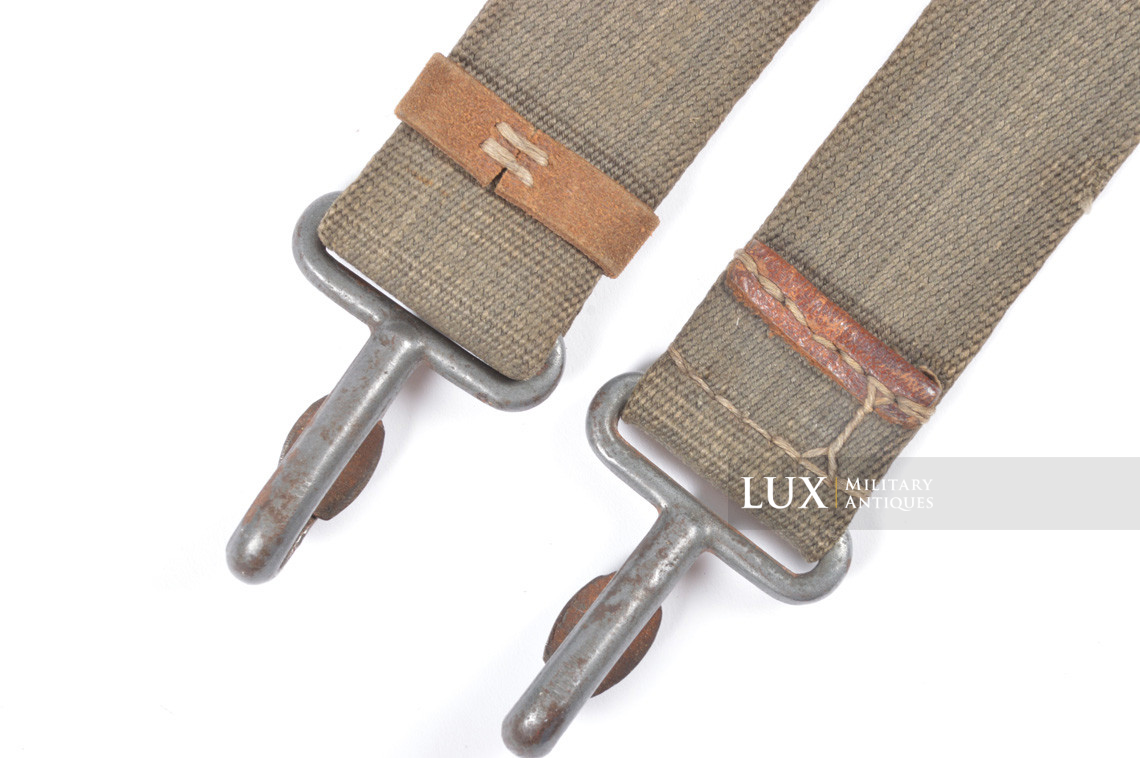 Rare German 6 pocket MP38/40 pouch carry strap, « web / leather » - photo 12