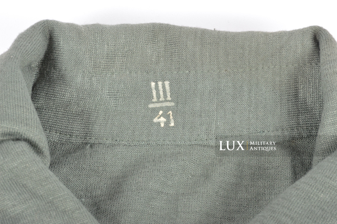 Unissued mid-war Heer / Waffen-SS issue service shirt, « Aertex » - photo 13