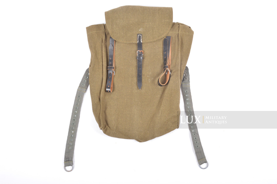 Late-war Heer / Waffen-SS M44 combat rucksack, « web straps / mint-unissued » - photo 4