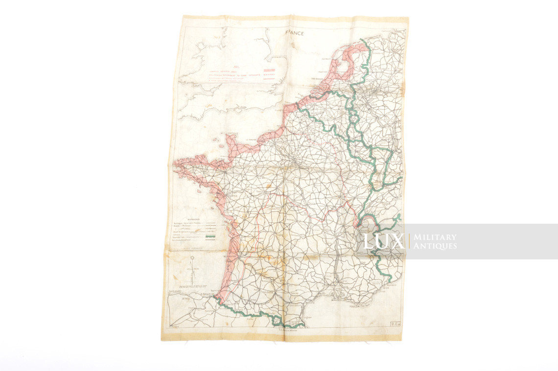 Carte d’évasion en soie de la RAF - Lux Military Antiques - photo 4