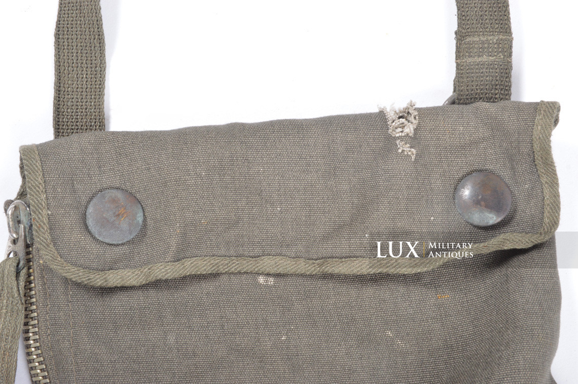 Housse de masque anti-gaz de parachutiste allemand fin de guerre, « ebd » - photo 8