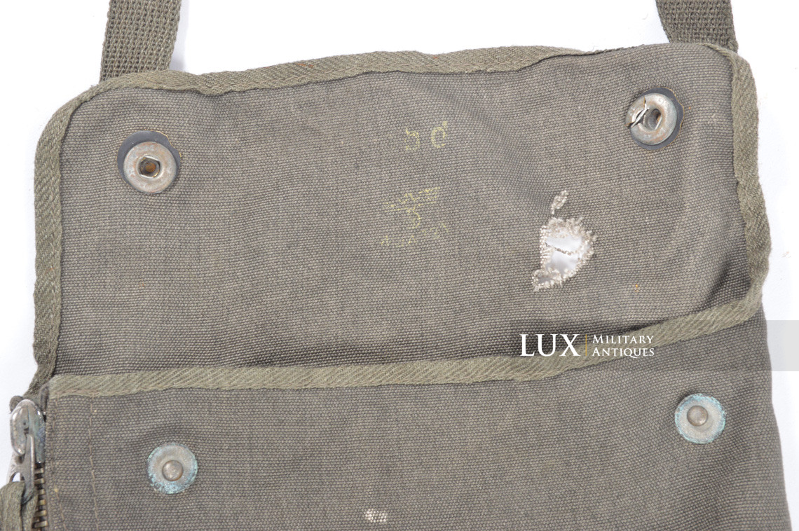 Housse de masque anti-gaz de parachutiste allemand fin de guerre, « ebd » - photo 9
