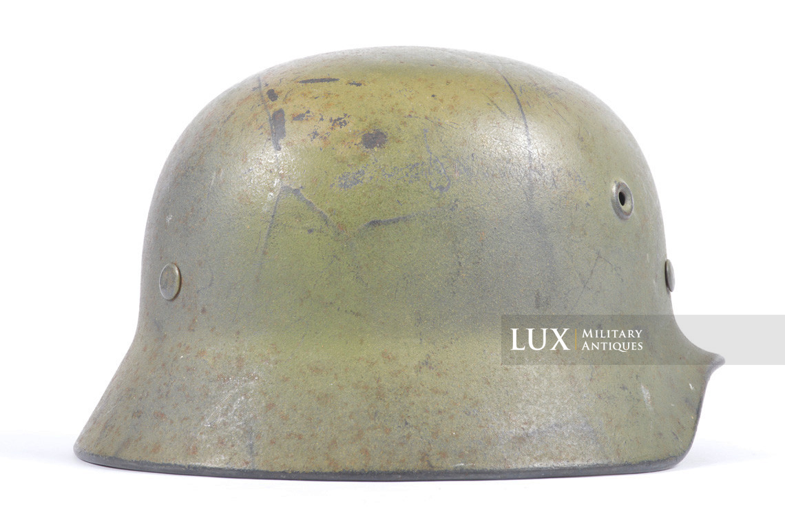 Casque M40 Luftwaffe camouflé deux tons, ex-grillagé - photo 14