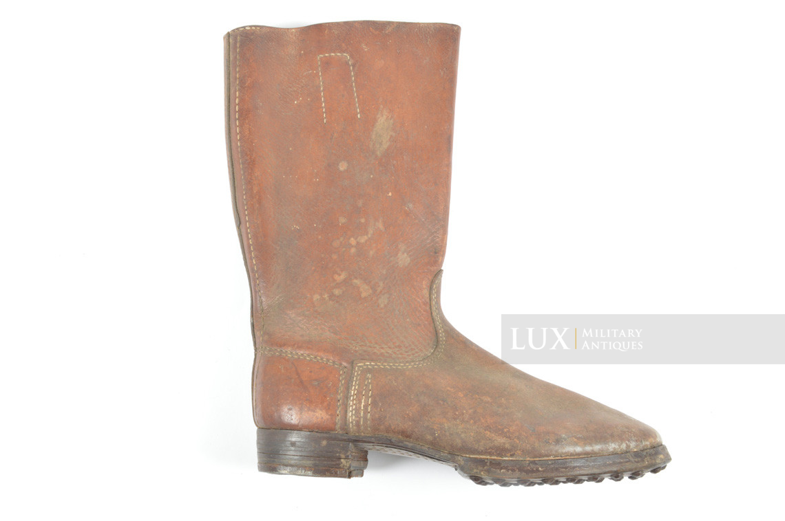 Late-war German issued combat brown jackboots, « 1943 » - photo 9