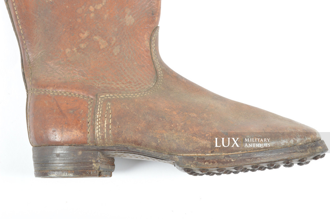 Late-war German issued combat brown jackboots, « 1943 » - photo 11