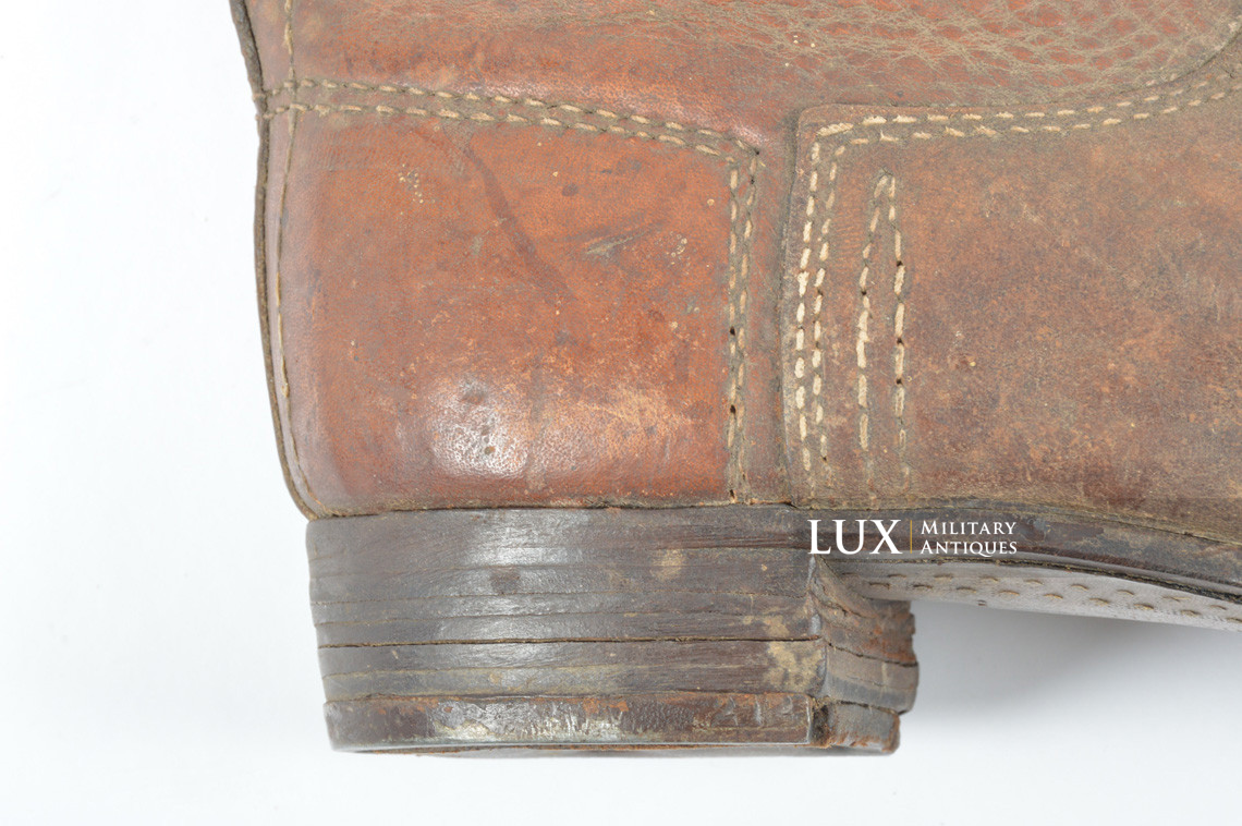 Late-war German issued combat brown jackboots, « 1943 » - photo 12