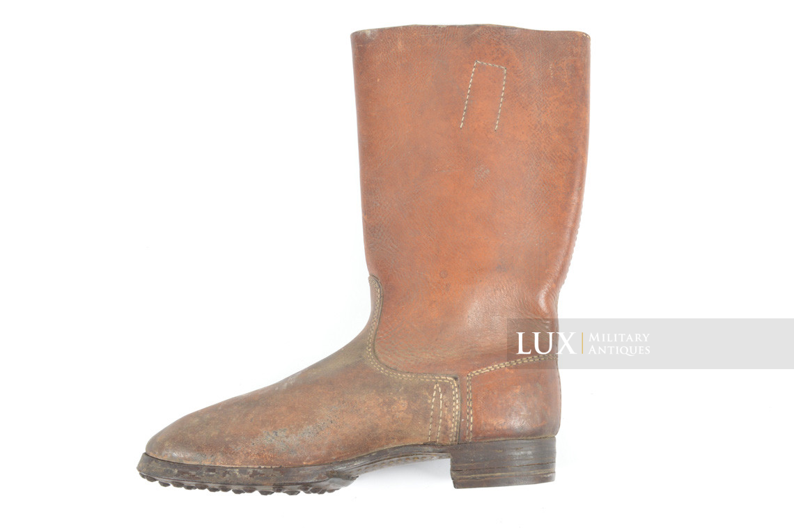 Late-war German issued combat brown jackboots, « 1943 » - photo 14