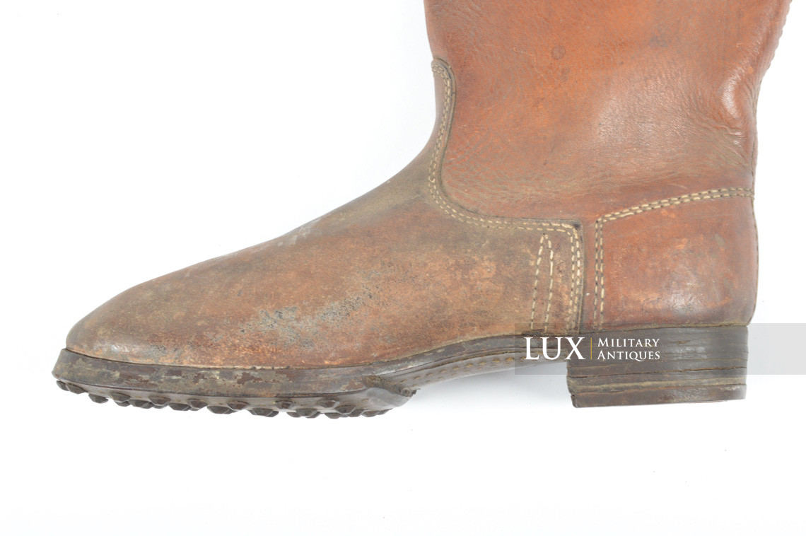Late-war German issued combat brown jackboots, « 1943 » - photo 16