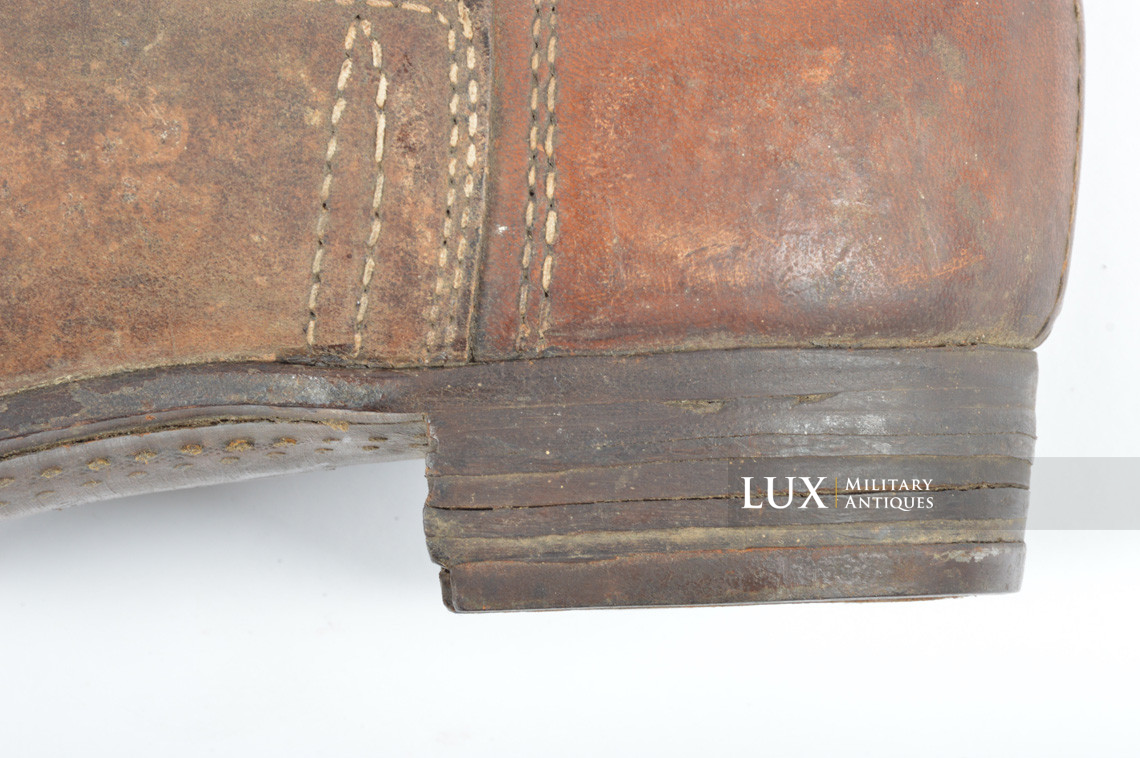 Late-war German issued combat brown jackboots, « 1943 » - photo 17