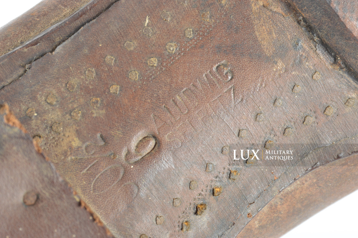 Late-war German issued combat brown jackboots, « 1943 » - photo 21