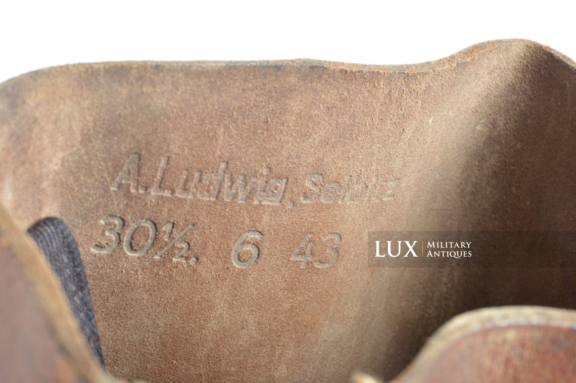 Late-war German issued combat brown jackboots, « 1943 » - photo 24