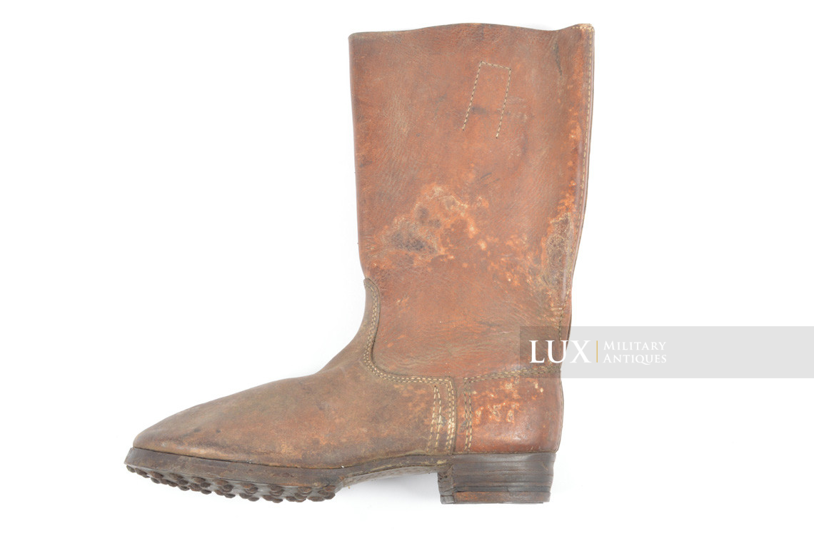 Late-war German issued combat brown jackboots, « 1943 » - photo 25