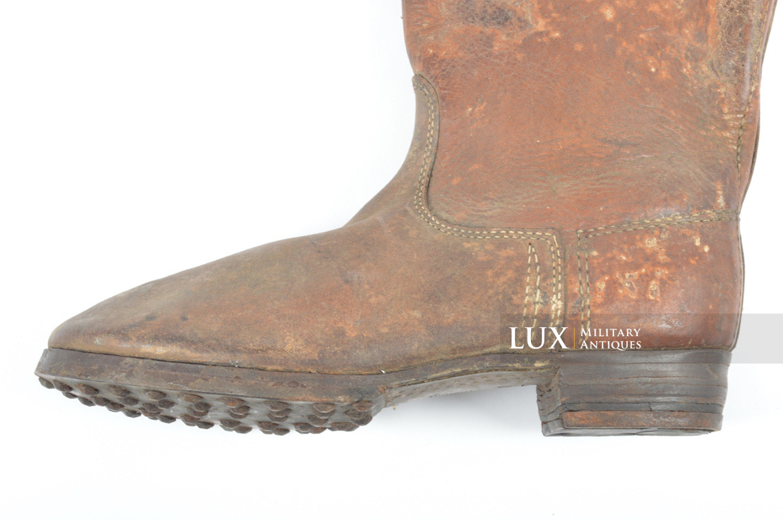 Late-war German issued combat brown jackboots, « 1943 » - photo 27