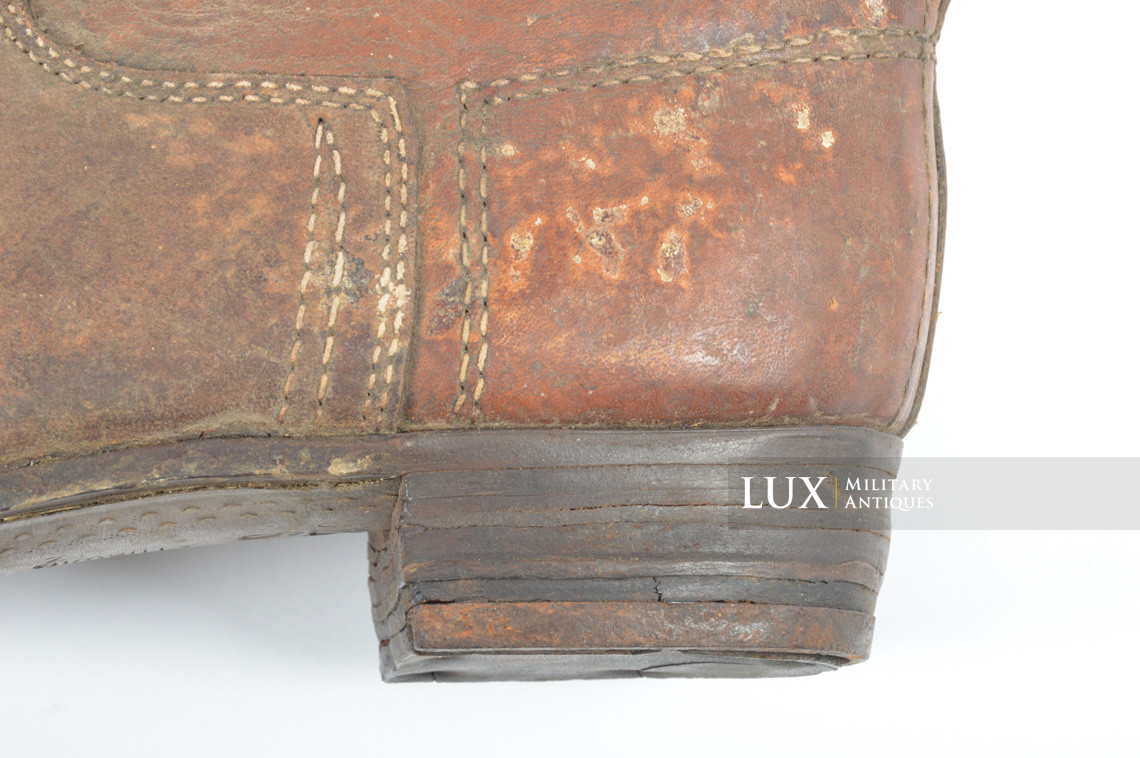 Late-war German issued combat brown jackboots, « 1943 » - photo 27