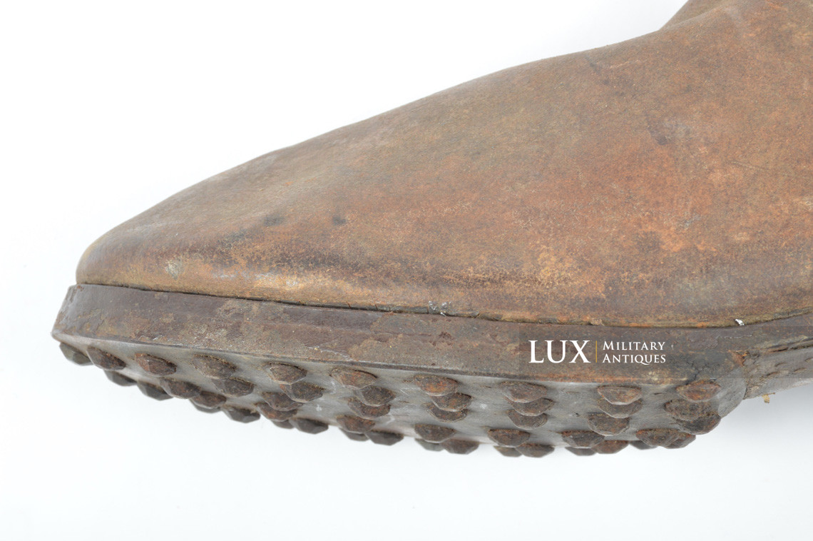 Late-war German issued combat brown jackboots, « 1943 » - photo 29