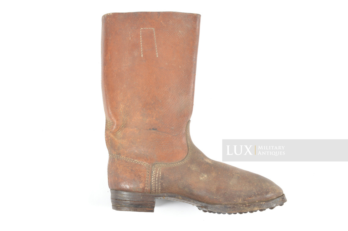Late-war German issued combat brown jackboots, « 1943 » - photo 30