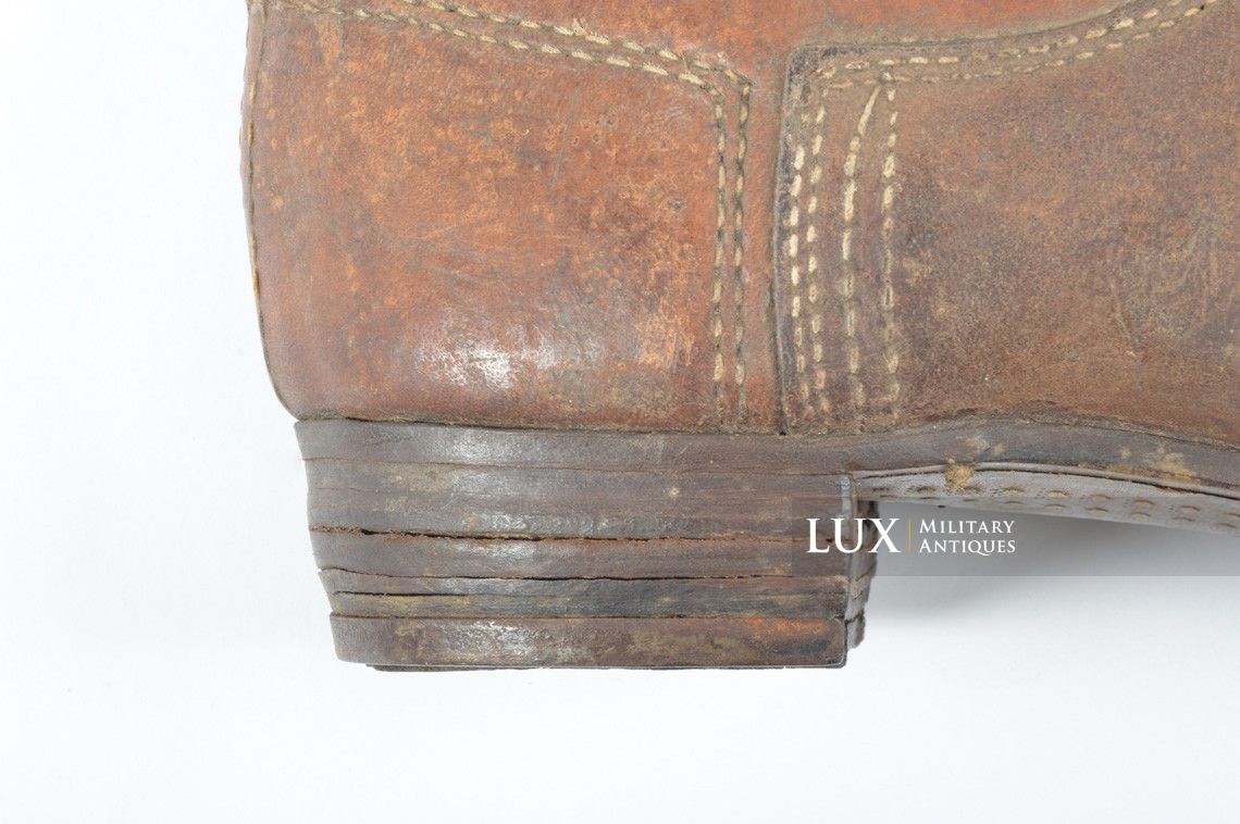 Late-war German issued combat brown jackboots, « 1943 » - photo 33