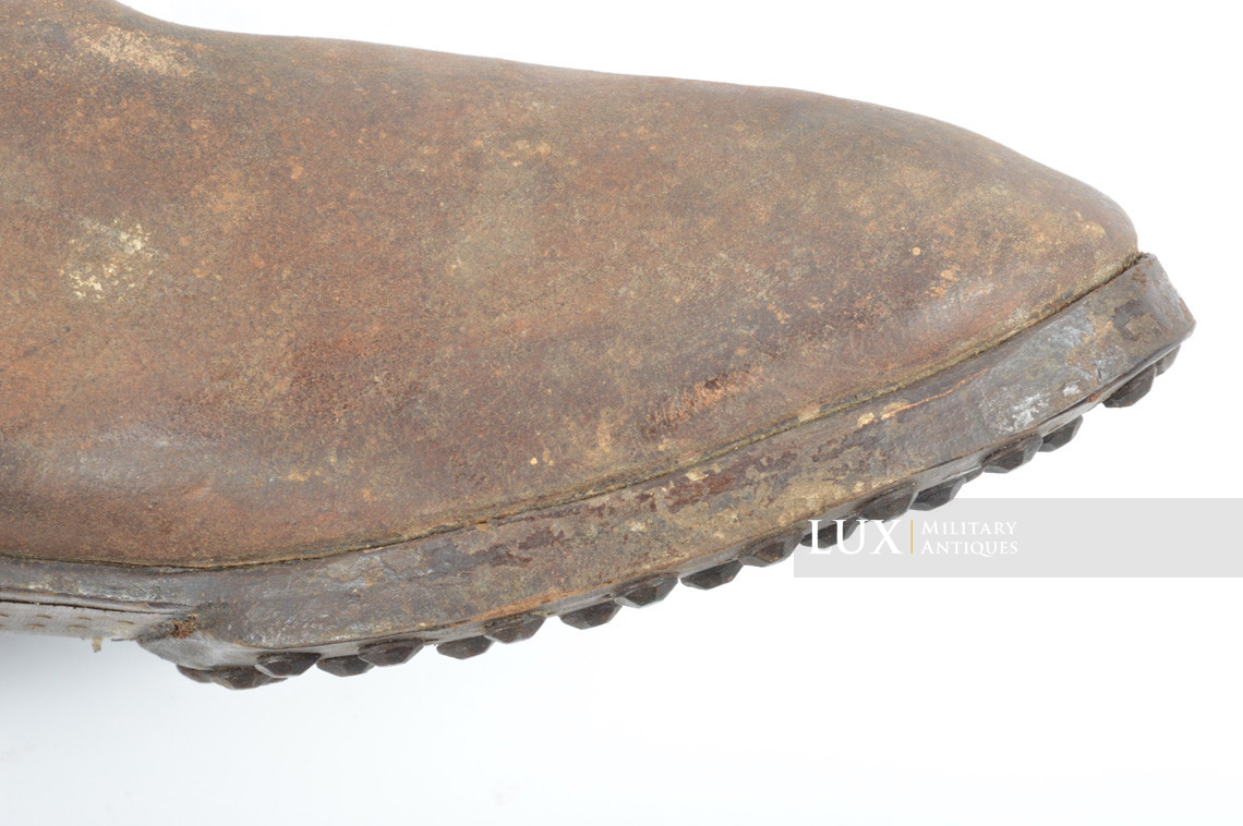 Late-war German issued combat brown jackboots, « 1943 » - photo 34