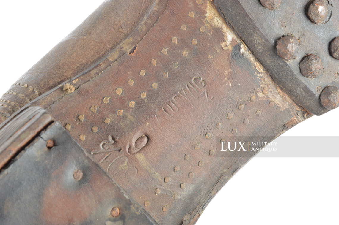 Late-war German issued combat brown jackboots, « 1943 » - photo 37
