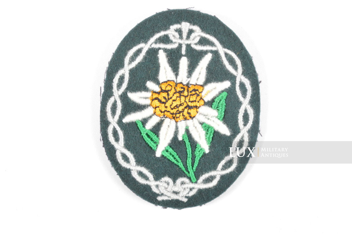 German Gebirgsjäger sleeve patch, « Edelweiss » - photo 4