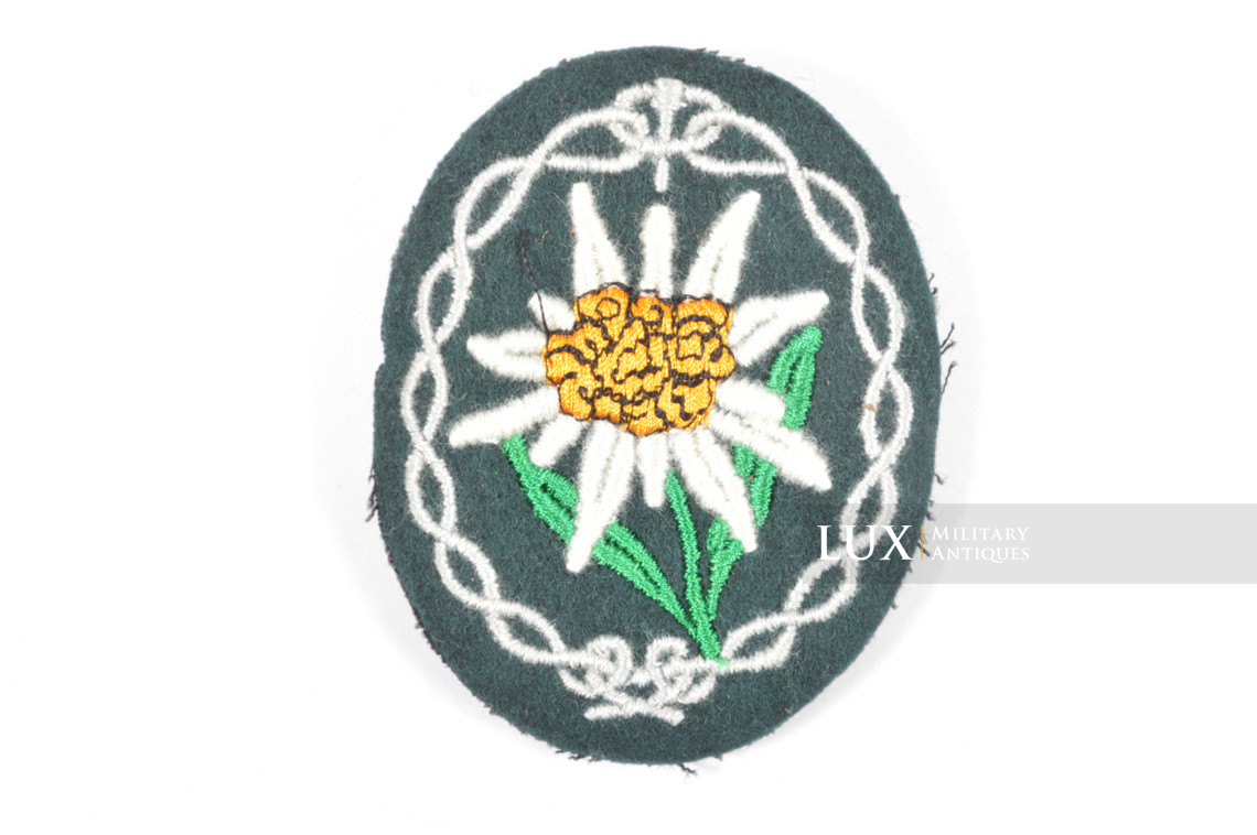 Insigne de manche allemand des troupes de montagne, « Edelweiss » - photo 4