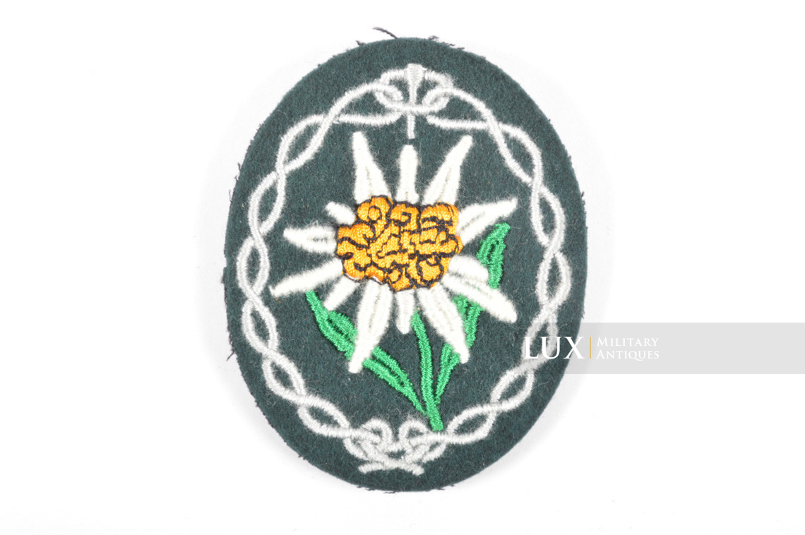 Insigne de manche allemand des troupes de montagne, « Edelweiss » - photo 4