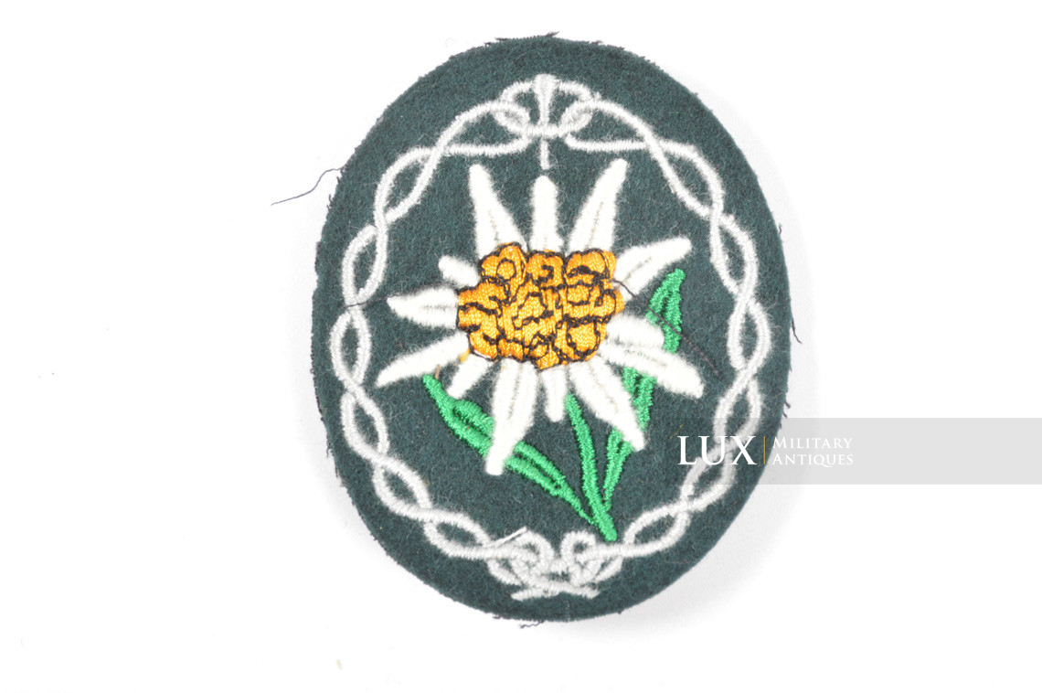 German Gebirgsjäger sleeve patch, « Edelweiss » - photo 4