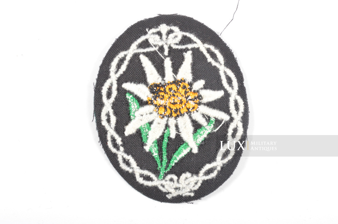 German Gebirgsjäger sleeve patch, « Edelweiss » - photo 8