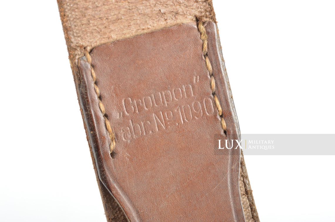Cuir de ceinturon Hitlerjugend précoce, « CROUPON » - photo 11