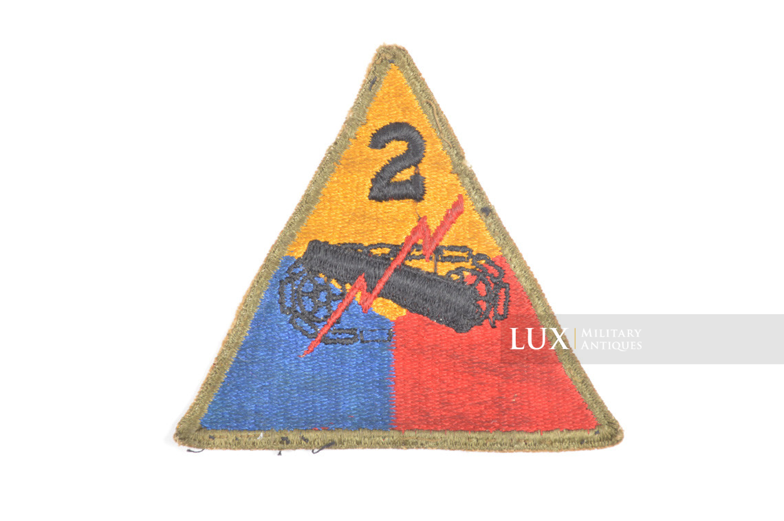 US 2nd Armored Division shoulder patch, « combat used / hell on wheels » - photo 4