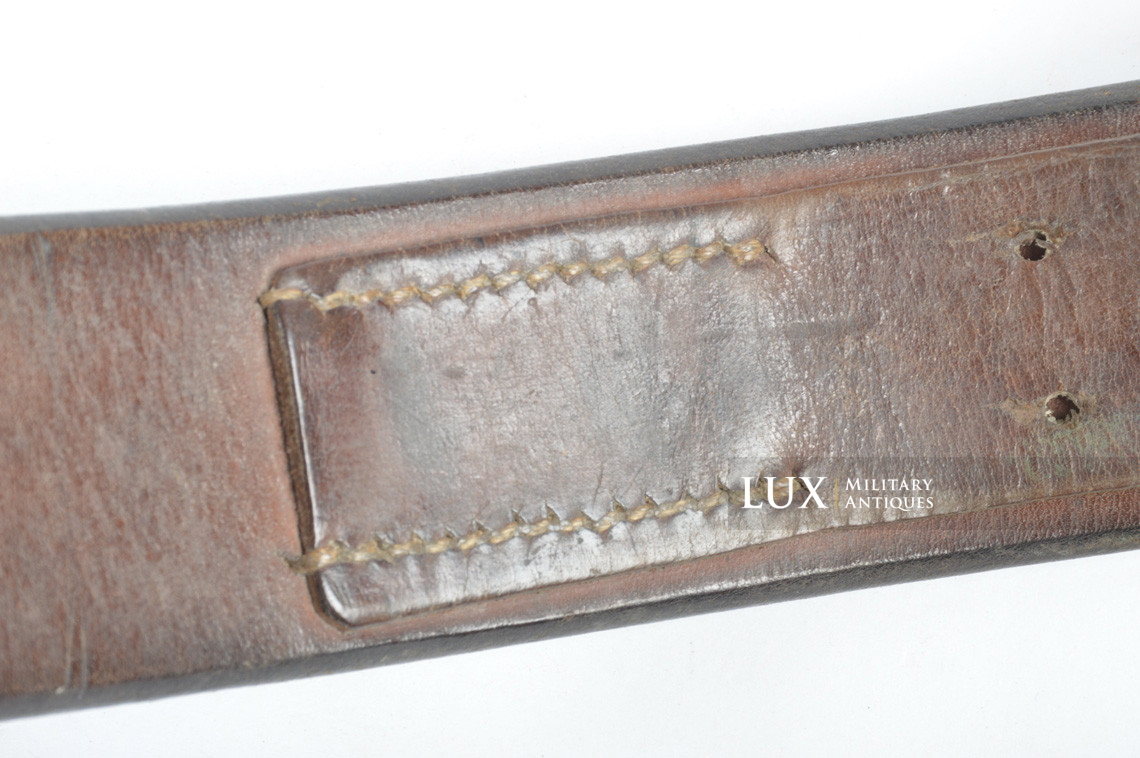 German em / nco Kriegsmarine leather combat service belt - photo 12
