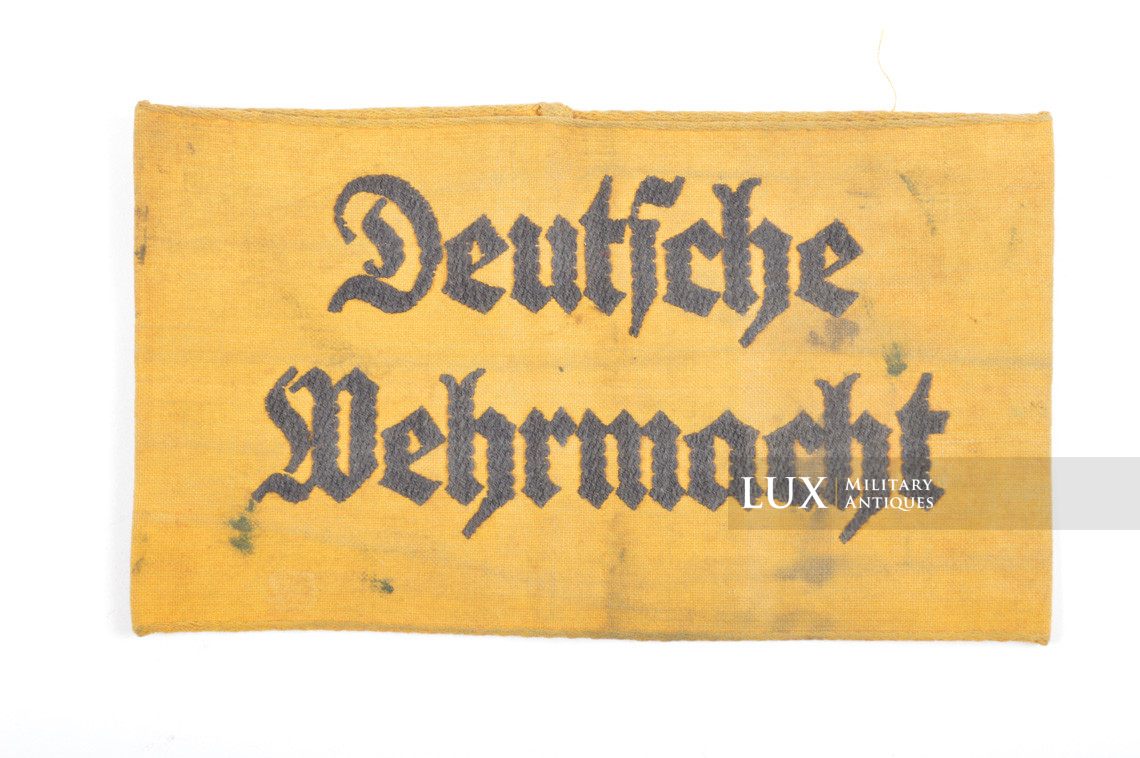 Worn Deutsche Wehrmacht service armband, « embroidered » - photo 4