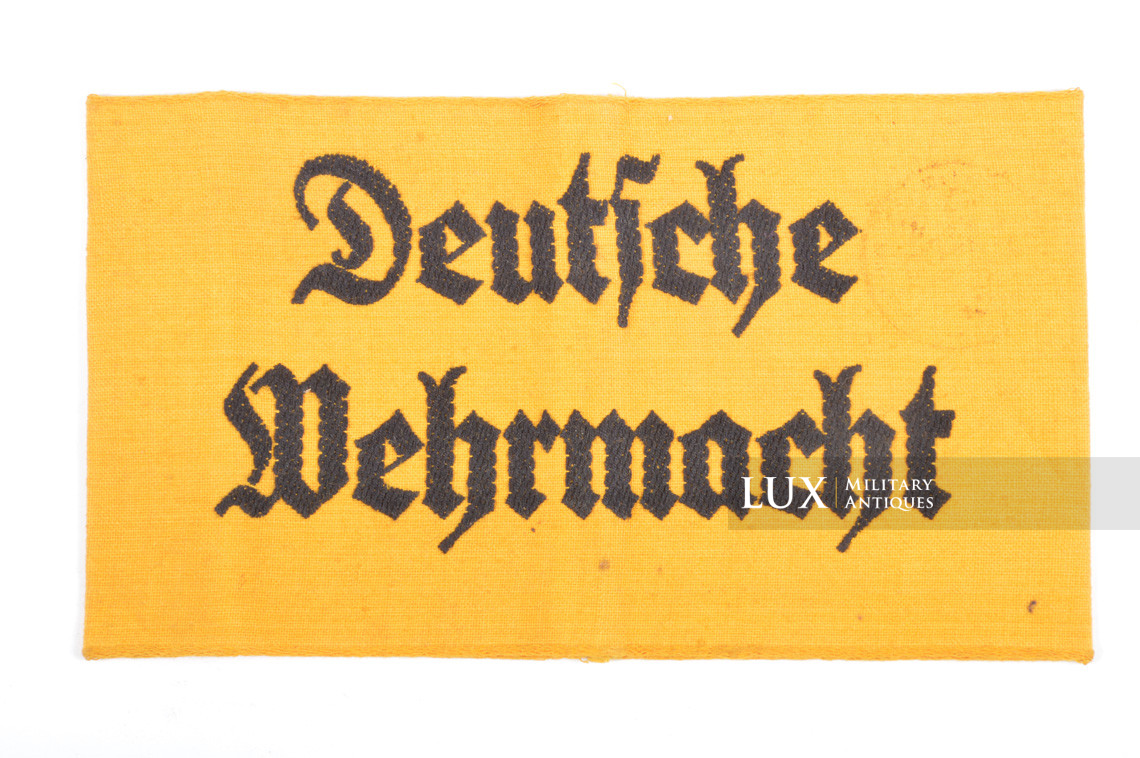 Deutsche Wehrmacht service issued armband, « embroidered » - photo 4