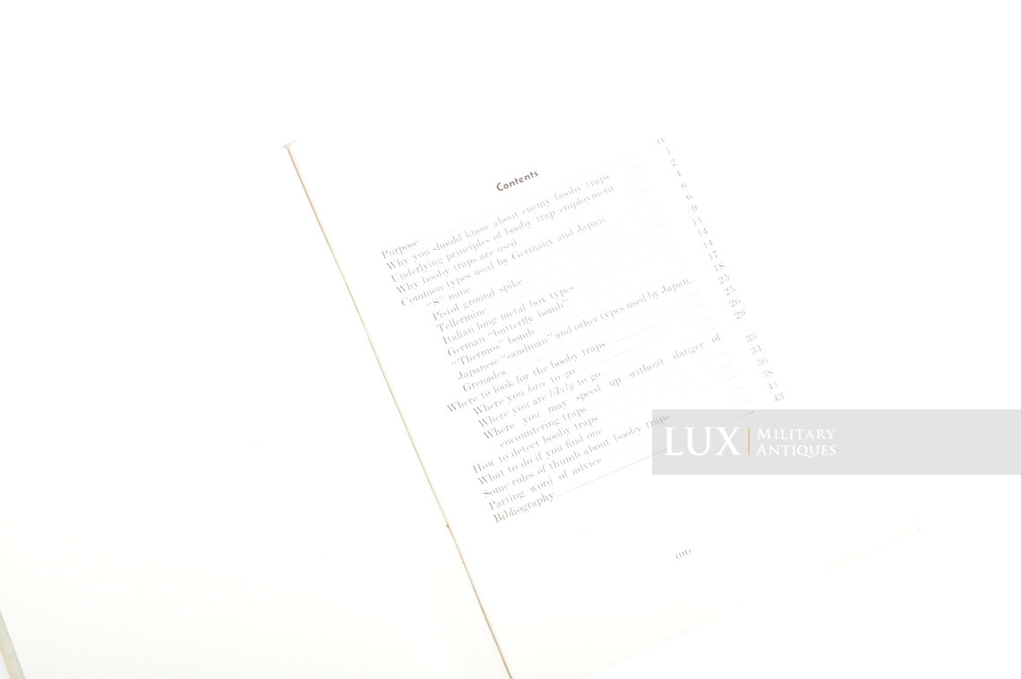 US NAVY booby traps restricted training manual, « navy department » - photo 8