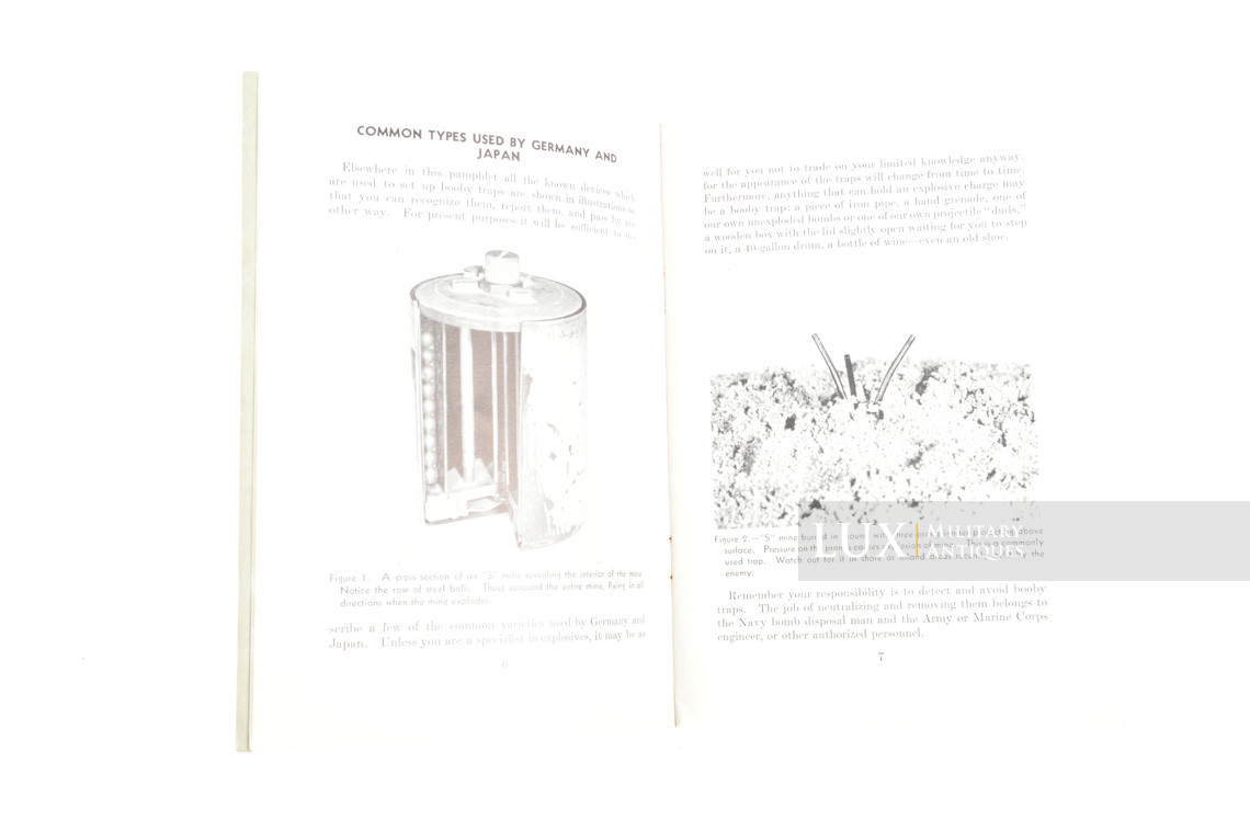 US NAVY booby traps restricted training manual, « navy department » - photo 10