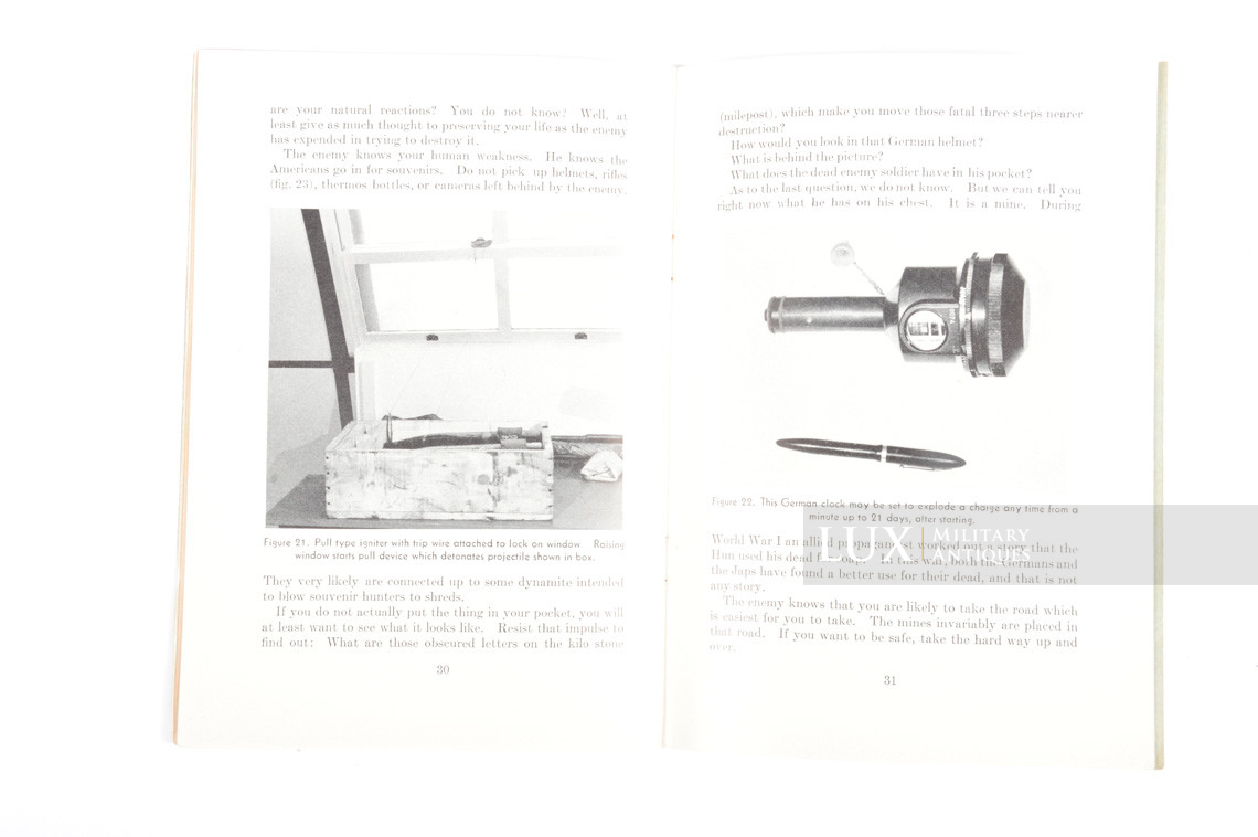 US NAVY booby traps restricted training manual, « navy department » - photo 21