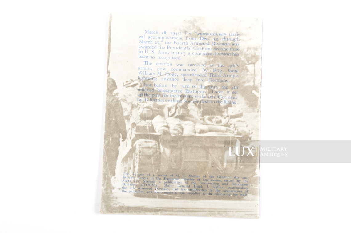 Livret historique de la 4th Armored Division, « Bastogne » - photo 8