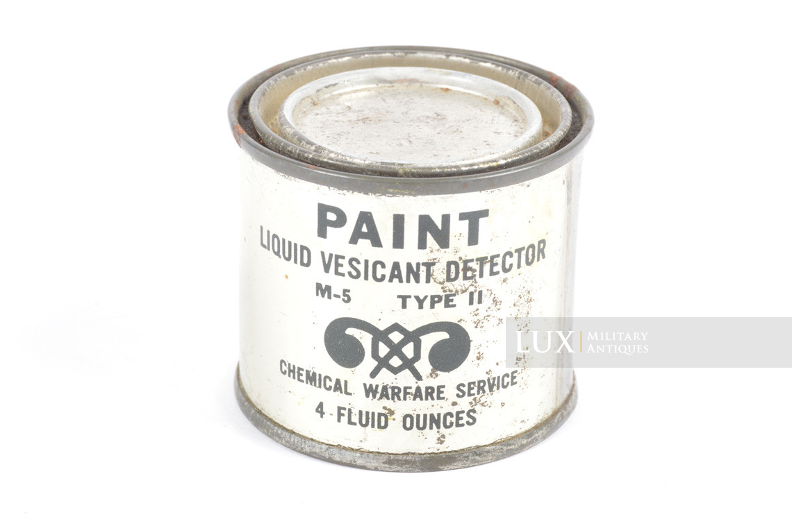 US M-5 special chemical gas detention paint can, « unissued / unopened » - photo 4