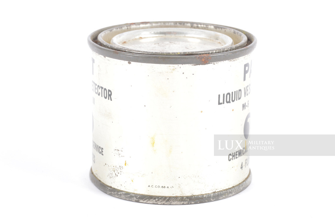 US M-5 special chemical gas detention paint can, « unissued / unopened » - photo 9