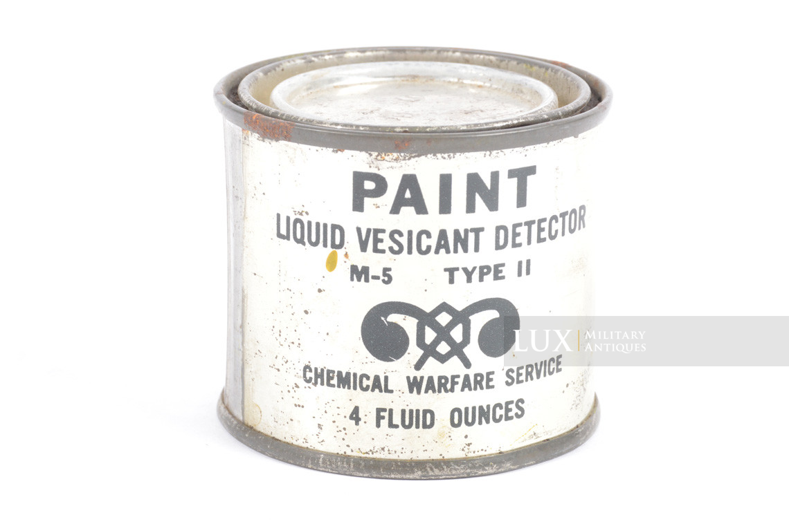 US M-5 special chemical gas detention paint can, « unissued / unopened » - photo 10