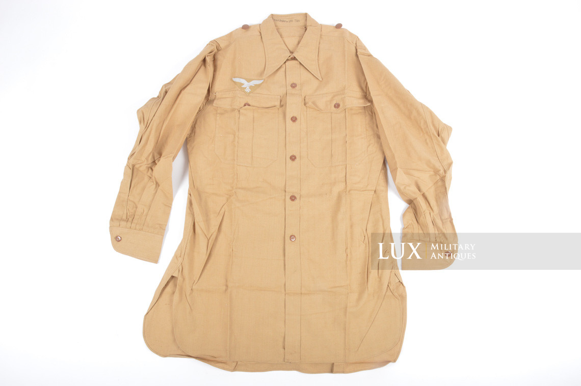 Unissued Luftwaffe tropical combat service shirt, « R&A Becker » - photo 4