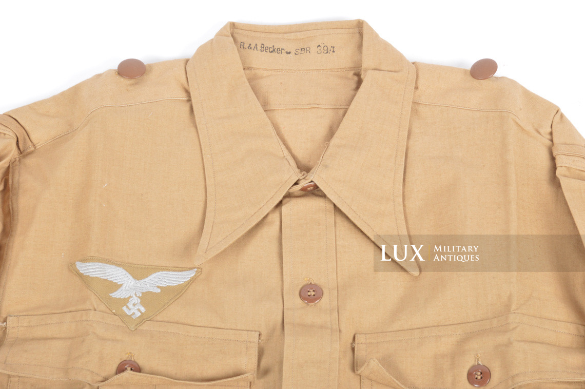 Chemise tropicale Luftwaffe, « R&A Becker » - photo 8