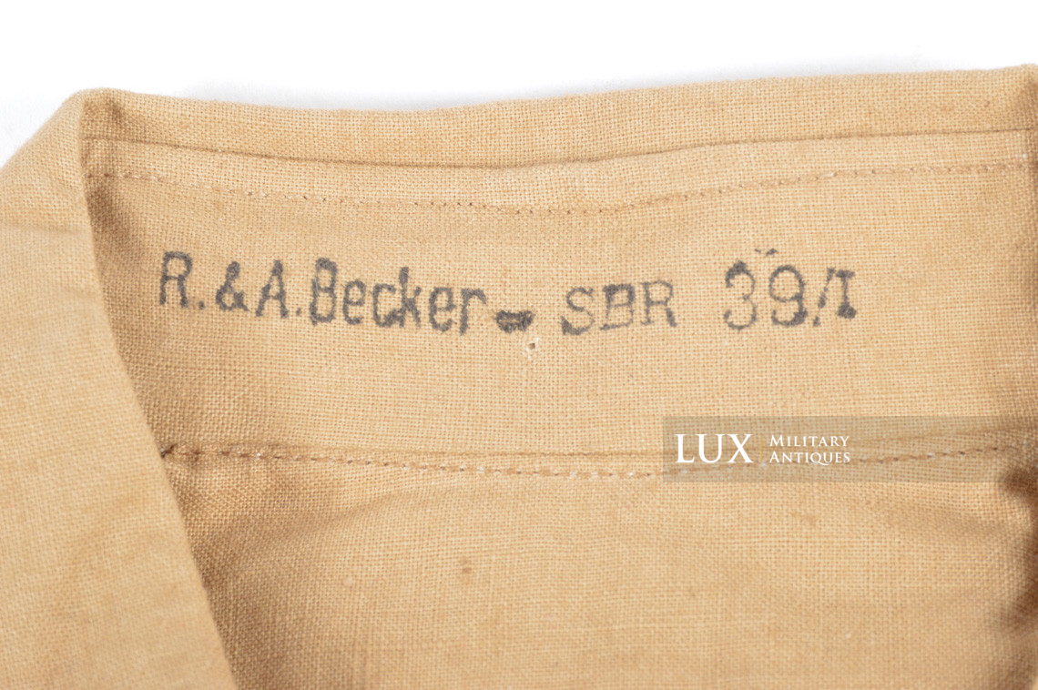 Unissued Luftwaffe tropical combat service shirt, « R&A Becker » - photo 13