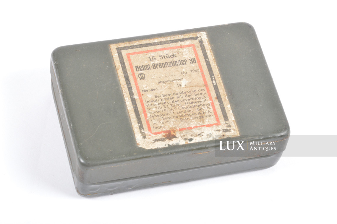 German M39 smoke stick grenade ignition fuze box, « Nebel-Brennzünder 38 » - photo 4