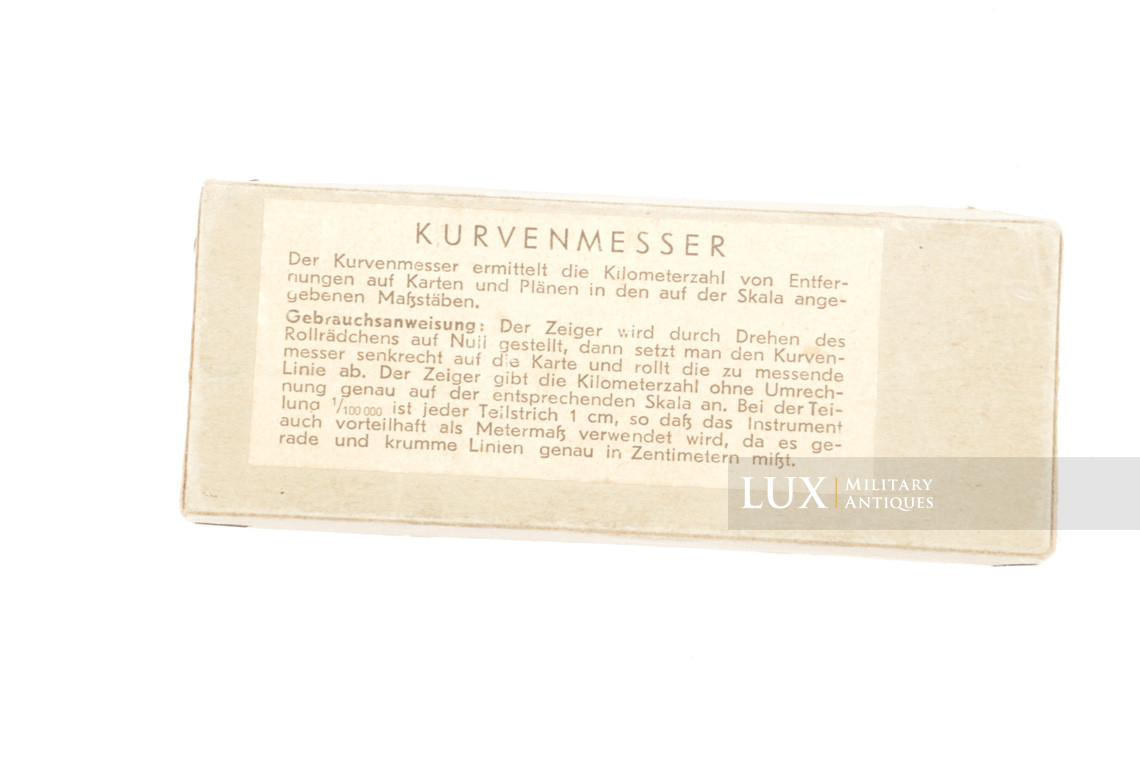 Accessoire allemand de mesure de distance sur carte, « Kurvenmesser » - photo 9